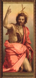 Døperen Johannes, altertavle av St. Agnes (maleri, 1525-1528) av Andrea del Sarto