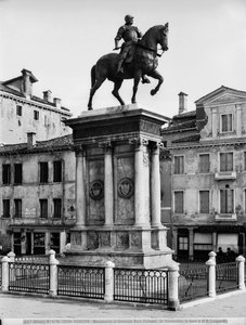 Rytterstatue av condottiere Bartolomeo Colleoni (1400-75) (bronse) (s/h foto)