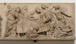 Relieff som viser Francesca Tornabuonis død av Andrea del Verrocchio