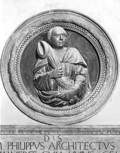 Byste av Filippo Brunelleschi (1377-1446) av Andrea di Lazzaro Cavalcanti