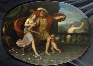 Mars vrede sjekket av Venus av Andrea the Elder Appiani