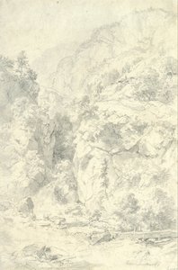 Fjelllandskap av Andreas Achenbach