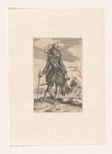 Spansk adelsmann i et landskap av Andreas Bretschneider