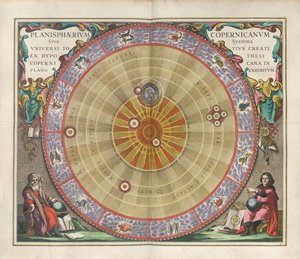 Harmonia Macrocosmica. Planisfæren til Copernicus, 1660.