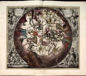 Makrokosmisk harmoni, eller, et nytt og universelt atlas, som viser en generell og ny kosmografi av det hele skapte universet av Andreas Cellarius