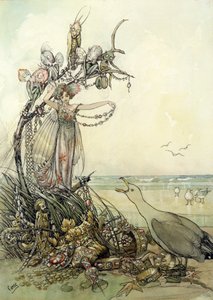 Jewels in the Wash (penn og blekk, wc, gouache på papir) av Andreas Duncan Carse