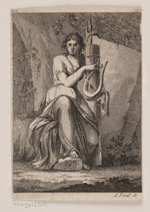 En kvinne med lyre og fasces