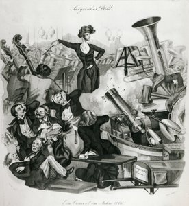 En konsert av Hector Berlioz (1803-69) i 1846 (gravering) av Andreas Geiger