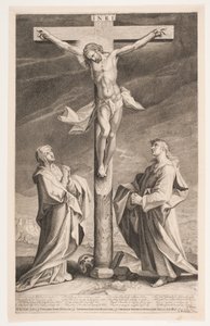 Kristus på korset mellom Maria og Johannes av Andreas Reinhardt