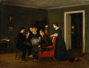 Gledelig brev, 1858 av Andrei Andreyevich Popov