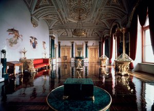 Malachite Hall of the Winter Palace, 1837-1839. av Andrei Ivanovich Stakenschneider