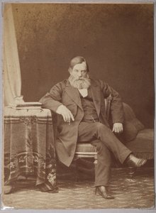 Pavel Melnikov, pseudonym Andrey Pechersky - Pavel Ivanovich Melnikov (Andrey Pechersky) (1818-1883), av Karelin, Andrey Osipovich (1837-1906). Albumin bilde