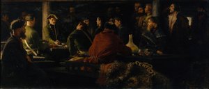 Leketøyshæren til Peter I, 1892 av Andrei Petrovich Ryabushkin