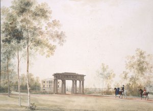 Porten til parken i Tsarskoye Selo, etter 1821