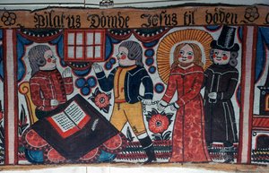Skildring av Kristus før Pontius Pilatus fra Sverige, 1800-tallet av Andres Palsson