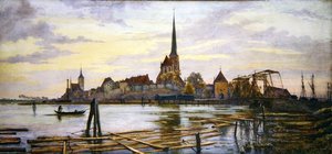Rostock (akvarell på papir) av Andrew Brown Donaldson