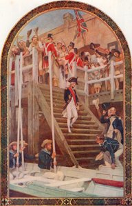 Nelson forlater Portsmouth, 18. mai av Andrew Carrick (after) Gow