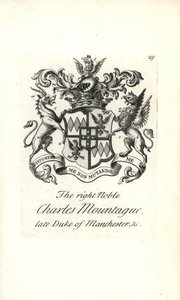 Våpenskjold og emblem av den høyre adelige Charles Edward Montagu