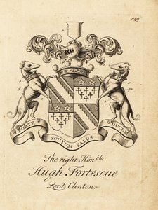 Våpenskjold fra Høyre ærede Hugh Fortescue av Andrew Johnston
