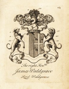 Våpenskjold til høyre ærede James Waldgrave, Lord Waldgrave