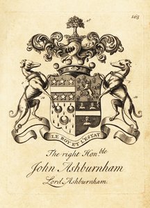 Våpenskjold til høyre ærede John Ashburnham, Lord Ashburnham av Andrew Johnston