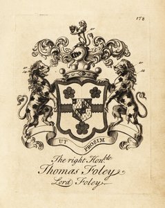 Våpenskjold til høyre ærede Thomas Foley, Lord Foley av Andrew Johnston