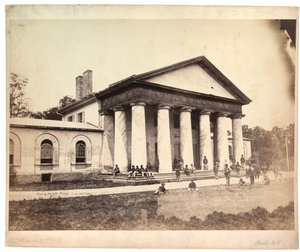 Forsiden av Arlington House, 28. juni 1864 (sepia-bilde)