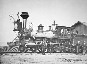 Lokomotiv nummer 23 ved Wyoming Station nye Little Laramie River, Wyoming