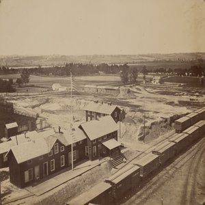Jernbaneområde, Alexandria, Virginia av Andrew Joseph Russell