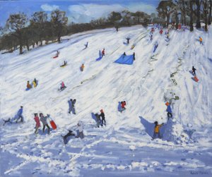 Stor snømann, Chatsworth, 2012, av Andrew Macara