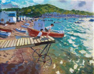 To gutter på landingsscenen, Teignmouth, 201516, av Andrew Macara