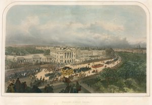 Parade forbi Apsley House, Hyde Park Corner, Piccadilly, London av Andrew Maclure