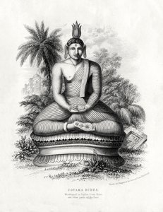 Cotoma Budha, tilbedt i Ceylon, Siam, Kina, 1800-tallet av Andrew Thom