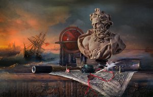 Sjøfartsstudie: Stormfulle hav av Andrey Morozov