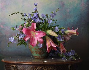 Stilleben med blomster av Andrey Morozov