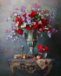 Levende blomsterstilleben av Andrey Morozov