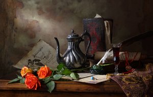 Vintage-skrivebord – stilleben av Andrey Morozov