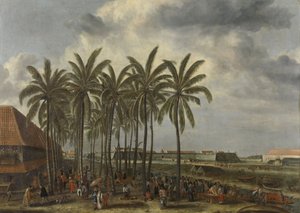 Slottet i Batavia, 1661 av Andries Beeckman