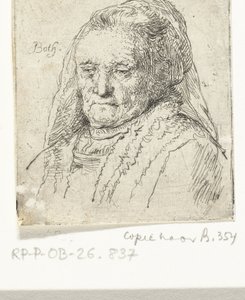 Portrettbyste av Rembrandts mor