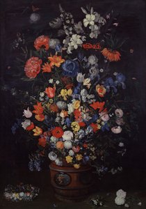 Bukett med blomster (olje på lerret) av Andries Daniels or Danielsz