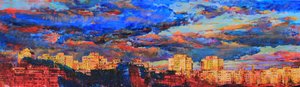 En livlig solnedgang i byen av Andrii Kutsachenko