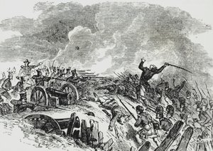 Slaget ved New Orleans (farge litho)