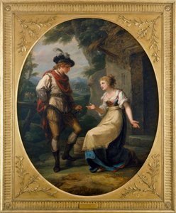 Gualtherius og Griselda (olje på lerret)
