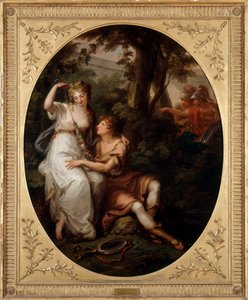 Rinaldo og Armida (olje på lerret)