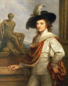 Østerrike, Wien, olje på lerret portrett av den østerrikske samleren, Joseph Johann Graf Fries av Angelica Kauffmann