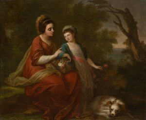Mrs. Hugh Morgan og hennes datter av Angelica Kauffmann