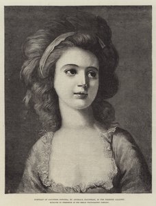 Portrett av grevinne Potocka, i Dresden-galleriet av Angelica Kauffmann