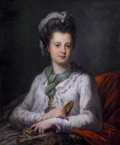 Portrett av Elizabeth Kerr, født Fortescue, markiinne av Lothian av Angelica Kauffmann