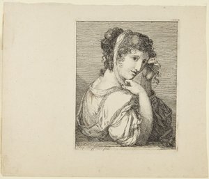 Portrett av en jente av Angelica Kauffmann
