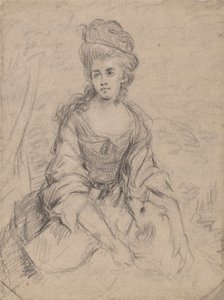 Portrett av en dame av Angelica Kauffmann